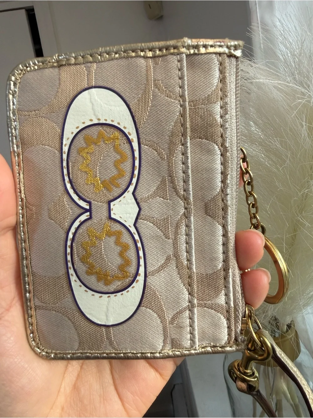 Vintage Coach Poppy Signature C Sunglasses Mini Skinny ID Card Case